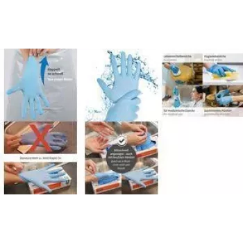 HYGOSTAR Rapid-On Γάντια νιτριλίου, XL, μπλε, χωρίς πούδρα, 1 ζευγάρι 270306