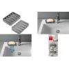 Metaltex Gravity-Soap Πιατάκι σαπουνιού, γκρι, PEVA/EVA, αναστρέψιμο, 1 τεμ. 297019000
