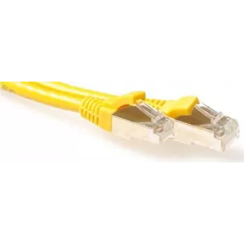 ACT κίτρινο καλώδιο patch 10m S/FTP CAT6A Snagless RJ45 FB6810