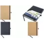KANGARO K-552141 A5 Kraft σκληρό εξώφυλλο σημειωματάριο, γραμμωμένο, 96 φύλλα, χαρτί Chamois