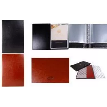 Multo Hannibal A4 Φάκελος παρουσίασης, 20 θήκες, δέρμα cognac, Soft Touch MU-202044