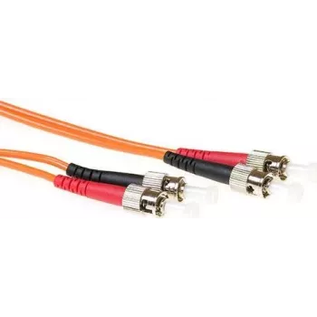 ACT 0,5m LSZH Πολύτροπο 62,5/125 OM1 Καλώδιο patch οπτικών ινών Duplex ST/ST (RL1000)
