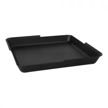 PAPSTAR Circulware Επαναχρησιμοποιούμενη ορθογώνια πιατέλα σερβιρίσματος, χωρίς διαχωριστικά, μαύρη, 1000 ml, Πολυπροπυλένιο με 30% ορυκτά πληρωτικά, 1 τεμ. 97021