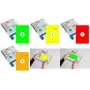 RILLPRINT B84120 Φθορίζουσες Κίτρινες Αυτοκόλλητες Ετικέτες 105 x 74 mm για inkjet, laser, έγχρωμους laser εκτυπωτές (1 φύλλο)