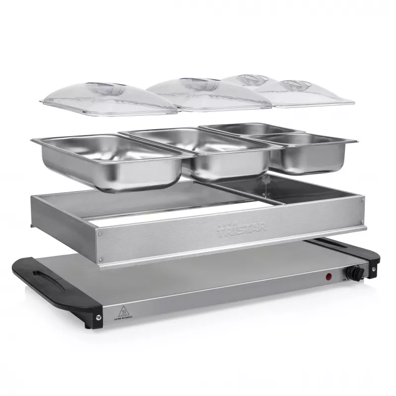 Tristar BP-6285 Σερβιτόρα μπουφέ, 300 W, ανοξείδωτο ατσάλι
