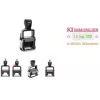 Trodat Professional 4.0 5430 Αυτομελανωτή σφραγίδα ημερομηνίας με κουπόνι για προσαρμοσμένη πλάκα κειμένου, 3 γραμμές, 49x28 mm, μαύρο 121362