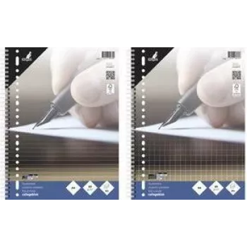 KANGARO Μπλοκ A4 καρό 10 mm, 80 φύλλα, 23 τρύπες, 60 g/m², χωρίς περιθώριο (K-5574)