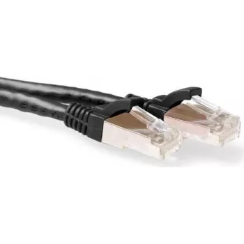 ACT 15m LSZH S/FTP CAT6A Snagless Καλώδιο patch, μαύρο (FB7915)