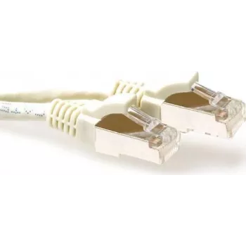 ACT ελεφαντόχρωμο καλώδιο patch 3m S/FTP CAT6A Snagless (FB6003)