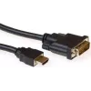 ACT AK3739 καλώδιο μετατροπής HDMI A βύσμα αρσενικό σε DVI-D βύσμα αρσενικό Single-Link 1 m μαύρο