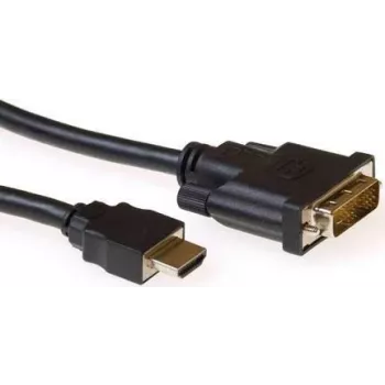 ACT AK3739 καλώδιο μετατροπής HDMI A βύσμα αρσενικό σε DVI-D βύσμα αρσενικό Single-Link 1 m μαύρο