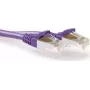 ACT Μωβ 15m LSZH S/FTP CAT6A Snagless Patch καλώδιο FB8715
