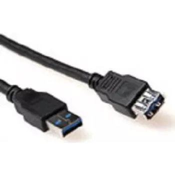 ACT SB3040 Καλώδιο επέκτασης USB 2.0 0,5m USB-A αρσενικό σε USB-A θηλυκό μαύρο