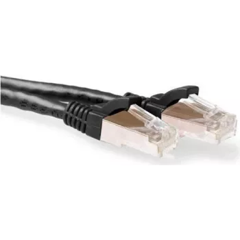 ACT 15m CAT6a S/FTP Snagless καλώδιο patch, μαύρο FB6915