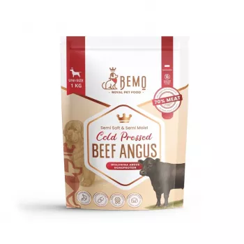 BEMO Κρύας έκθλιψης Angus μοσχαρίσιο μονής πρωτεΐνης ξηρά τροφή για σκύλους - 1kg