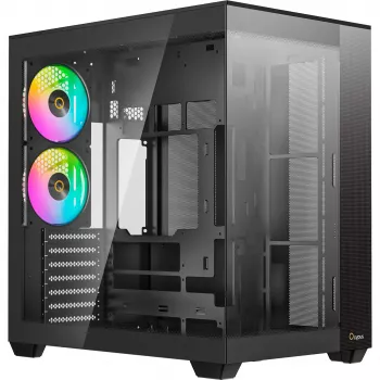 Ocypus Delta C74 ARGB Μαύρο Πανοραμικό γυαλί Mid-Tower Κουτί