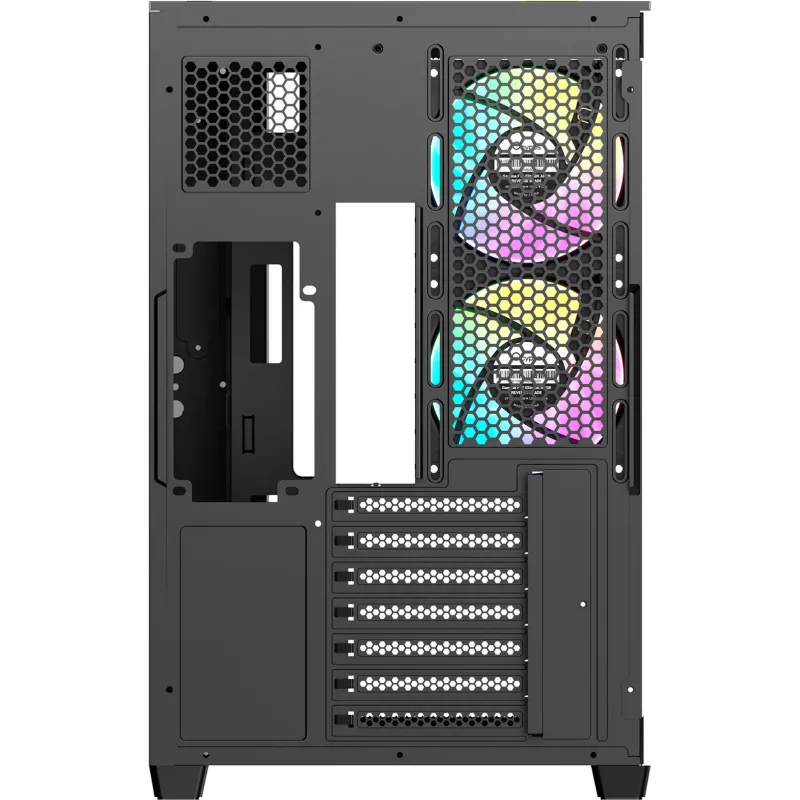 Ocypus Delta C74 ARGB Μαύρο Πανοραμικό γυαλί Mid-Tower Κουτί