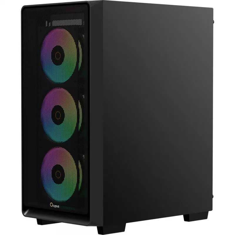 Ocypus Gamma C60 ARGB Mid-Tower Κουτί PC - Tempered Glass, Μαύρο