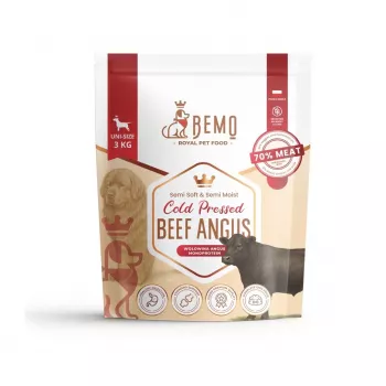 BEMO κρύας έκθλιψης βοδινού Angus Mono ξηρή τροφή για σκύλους 3kg
