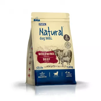 NATURAL βοδινό με αρνί M&L ξηρή τροφή για σκύλους 1,6kg
