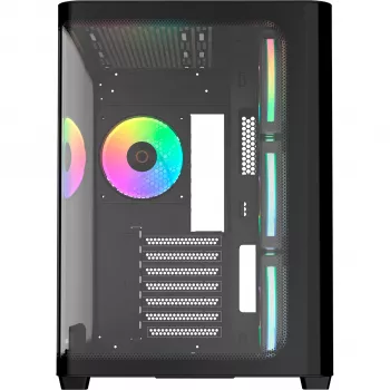 Ocypus Iota C70 Curve ARGB Digital μαύρο κουτί Mid-Tower, 270° πανοραμικό Tempered-Glass