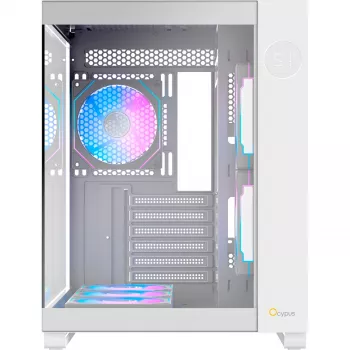 Ocypus Iota C70 ARGB λευκό κουτί Mid-Tower με πανοραμικό γυαλί