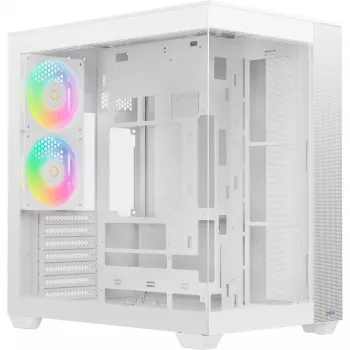 Ocypus Delta C74 ARGB Λευκό κουτί Mid-Tower με πανοραμικό γυαλί