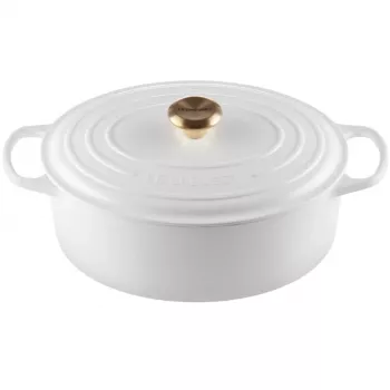 Le Creuset Χυτοσίδηρος κατσαρόλα οβάλ 31cm / 6,3L λευκή
