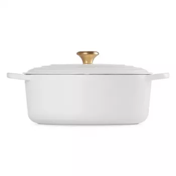 Le Creuset Χυτοσίδηρος κατσαρόλα οβάλ 31cm / 6,3L λευκή