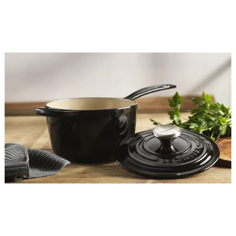 LE CREUSET χυτοσίδηρο saucepan 16cm 1,5L μαύρο