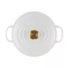 LE CREUSET χυτοσίδηρο στρογγυλή κατσαρόλα 24cm 4,2L λευκή