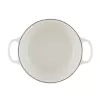 LE CREUSET χυτοσίδηρο στρογγυλή κατσαρόλα 24cm 4,2L λευκή