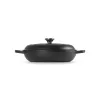 LE CREUSET χυτοσίδηρο τηγάνι 30cm 3,5L ματ μαύρο