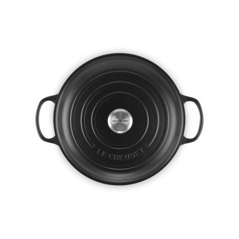LE CREUSET χυτοσίδηρο τηγάνι 30cm 3,5L ματ μαύρο