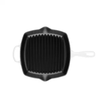 Le Creuset χυτοσίδηρο τετράγωνο τηγάνι γκριλ 26x26cm λευκό