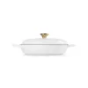 LE CREUSET ρηχό χυτοσίδηρο ταψί 30cm 3,5L λευκό