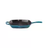 Le Creuset χυτοσίδηρο τετράγωνο τηγάνι γκριλ 26x26cm μπλε