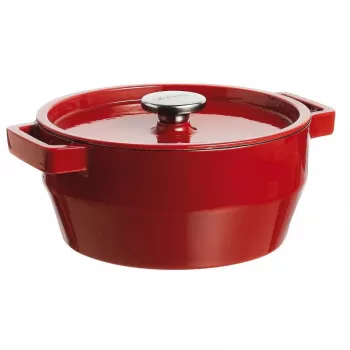 Pyrex Χυτοσίδηρος Στρογγυλή Φόρμα Ψησίματος 2,2L Ø20cm Κόκκινο