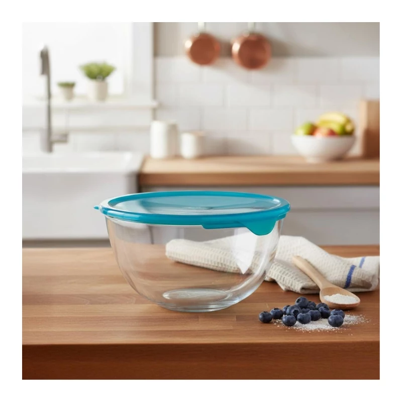 PYREX Γυάλινο Μπολ Ανάμιξης με Καπάκι 2,3L Ø21cm