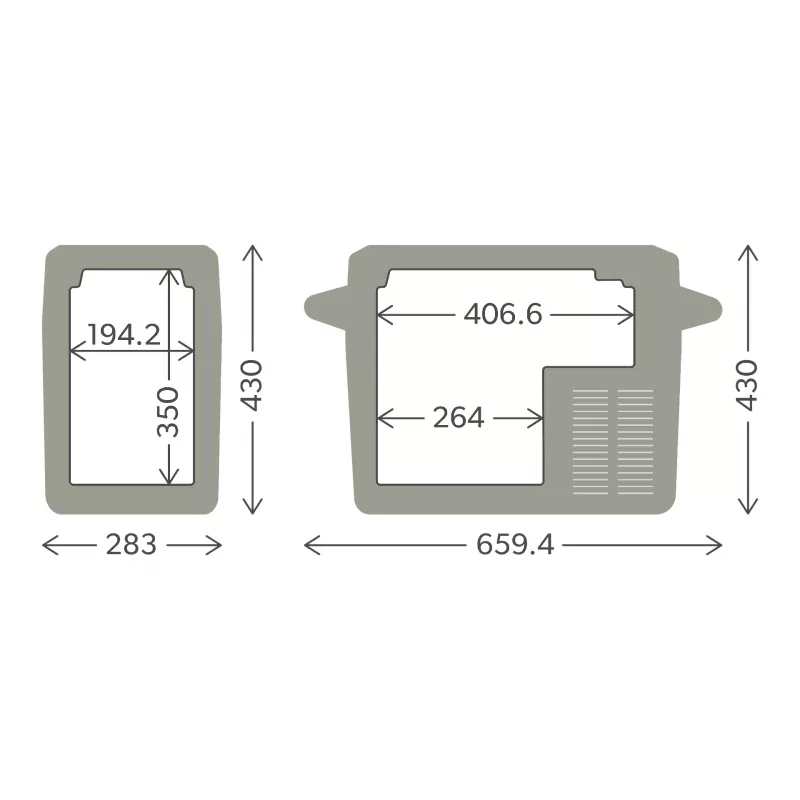 Dometic CFF 20 ψυγείο με συμπιεστή 21L 12/24V / 100-240V