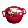 Pyrex χυτοσίδηρη κατσαρόλα 3,6L στρογγυλή Ø24cm κόκκινη
