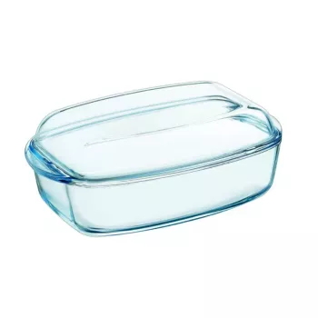 PYREX γυάλινο δοχείο με καπάκι 4,5L ορθογώνιο Essentials 33x20x14cm