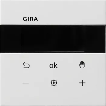 Gira S3000 θερμοστάτης χώρου Bluetooth χωνευτός λευκό γυαλιστερό
