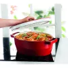 Pyrex χυτοσίδηρο ταψί ψησίματος οβάλ 3,8L κόκκινο 29x21cm