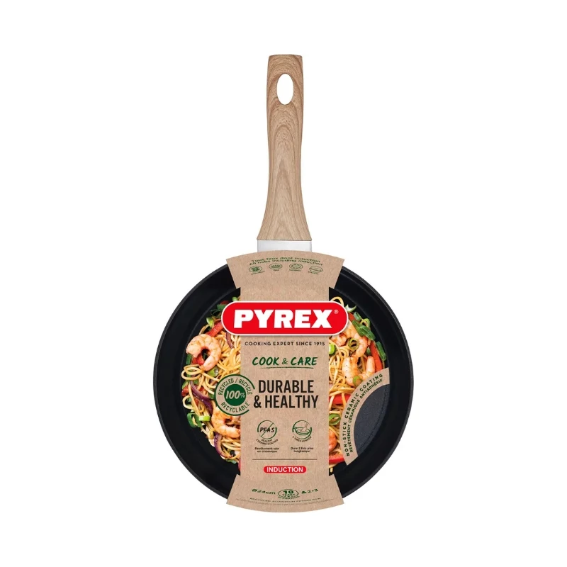 PYREX Cook&Care τηγάνι, 24 cm
