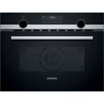Siemens CM585AGS1 iQ500 εντοιχιζόμενος φούρνος μικροκυμάτων μαύρο/ανοξείδωτο ατσάλι
