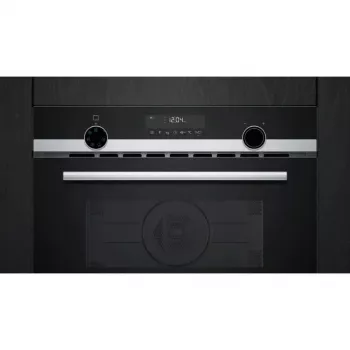 Siemens CM585AGS1 iQ500 εντοιχιζόμενος φούρνος μικροκυμάτων μαύρο/ανοξείδωτο ατσάλι