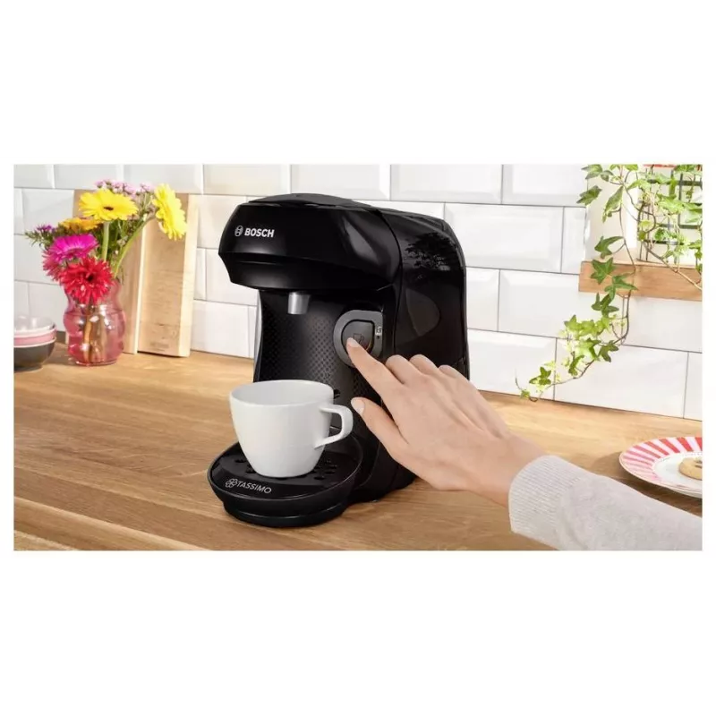Bosch TAS102E TASSIMO Happy Μηχανή καφέ με κάψουλες πολλαπλών ροφημάτων - Friendly Black