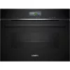 Siemens CS736G1B1 iQ700 Εντοιχιζόμενος φούρνος compact με λειτουργία ατμού, 47 L, οθόνη αφής TFT, Home Connect, Μαύρο