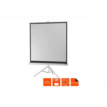 celexon Economy Οθόνη προβολής με τρίποδο 133 x 133 cm White Edition